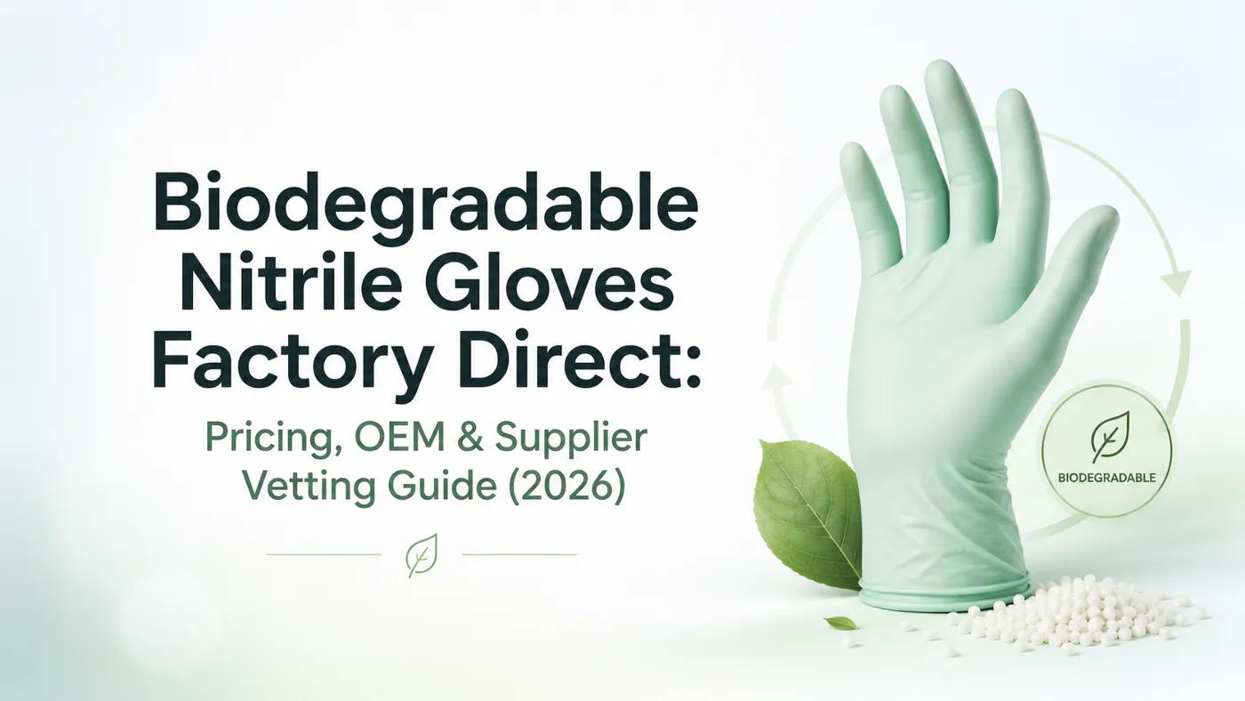 Biodegradable Nitrile Gloves Factory Direct: Pricing, OEM & Supplier Vetting Guide (2026)