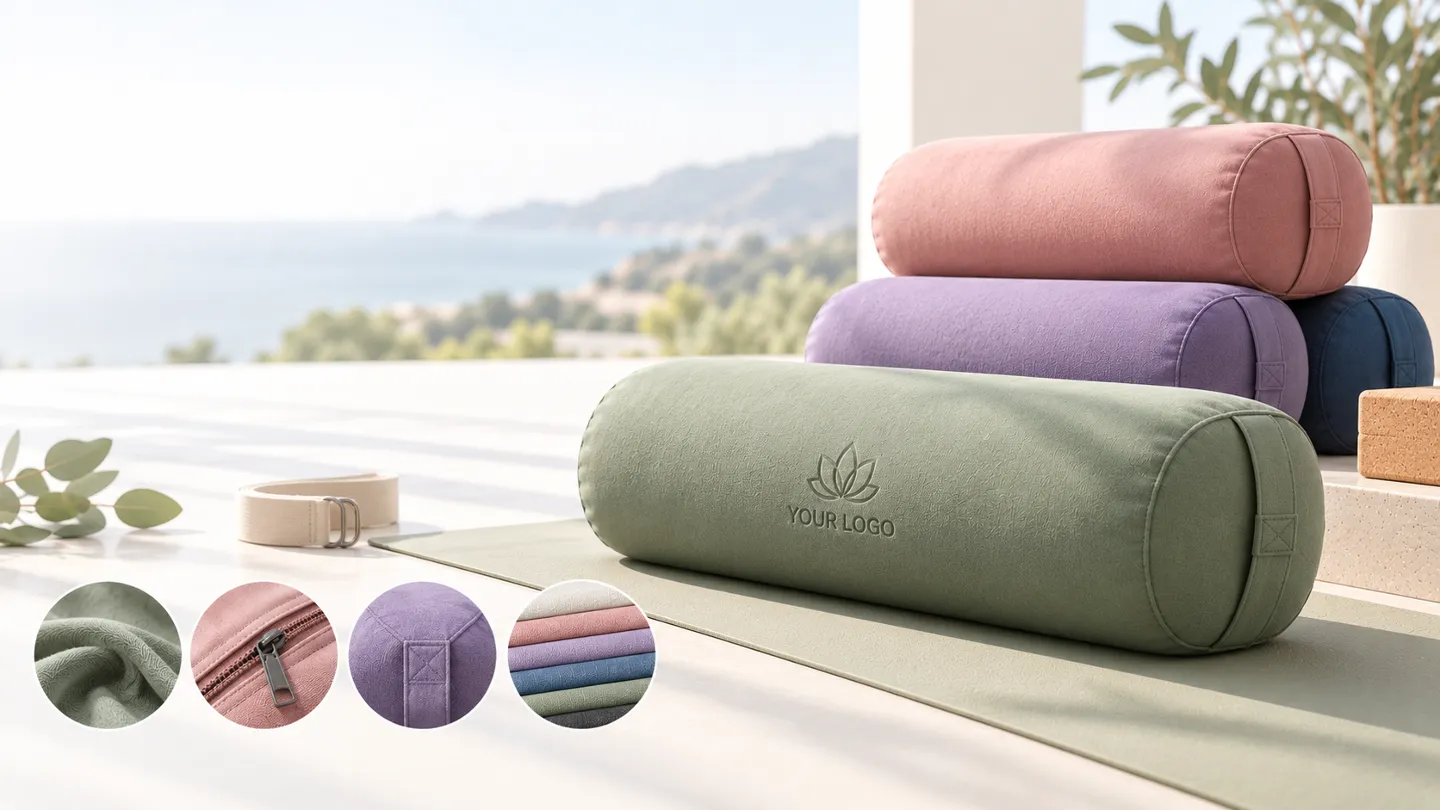 Traversins de yoga en gros : guide d'achat en volume pour studios et revendeurs (2026)