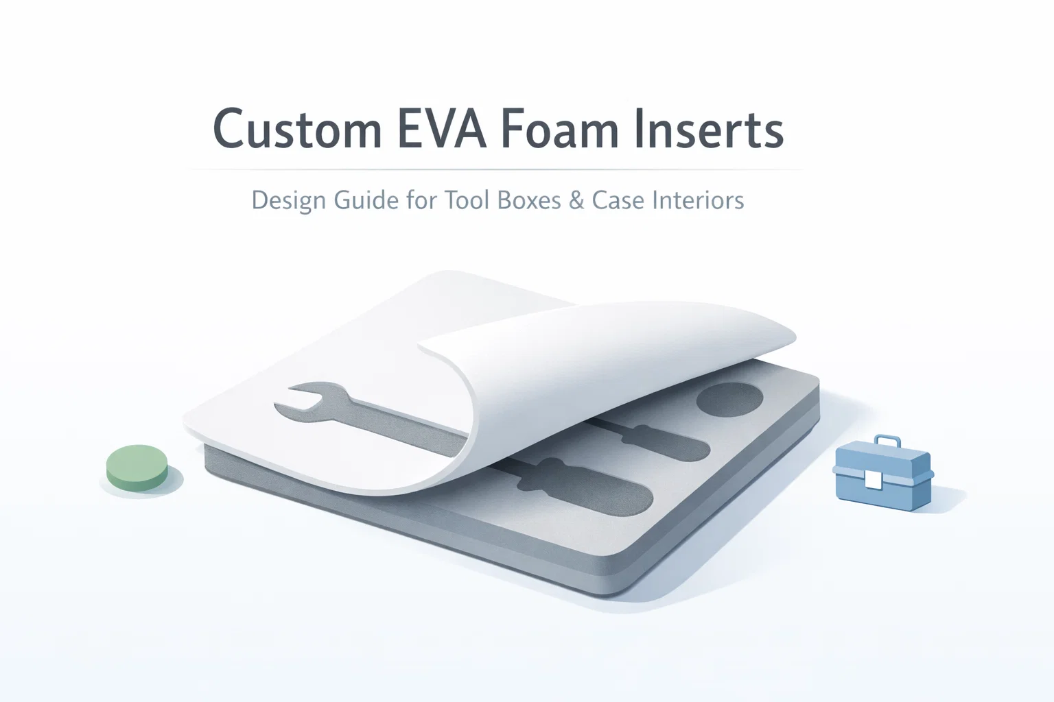 Guía de insertos de espuma EVA personalizados: Diseño y organización de cajas de herramientas
