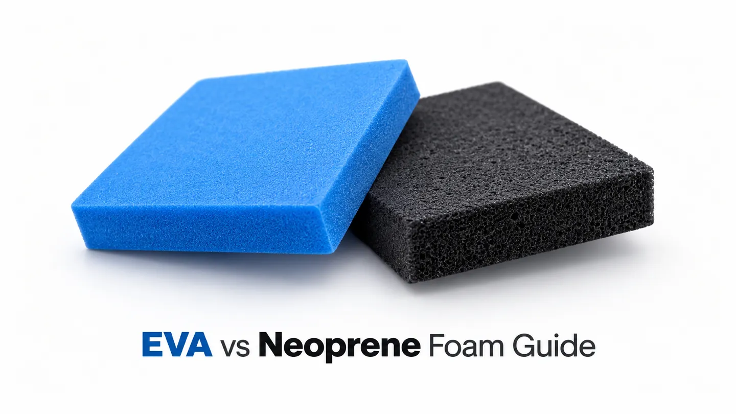 Mousse EVA vs néoprène (CR) : comment choisir pour des pièces sur mesure (2026)