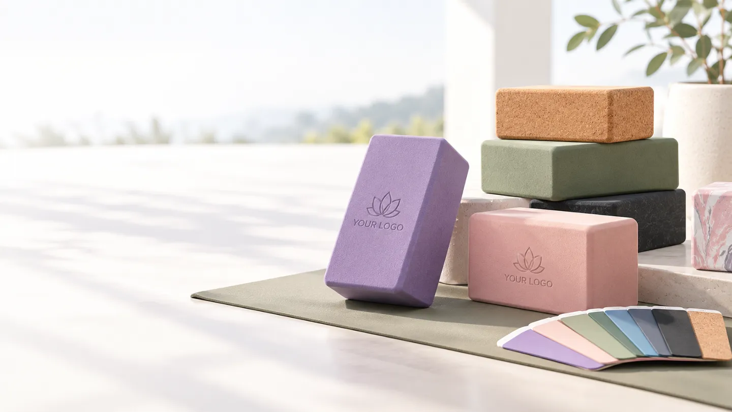 Blocs de yoga en gros : guide d'achat en volume pour studios, revendeurs et marques (2026)