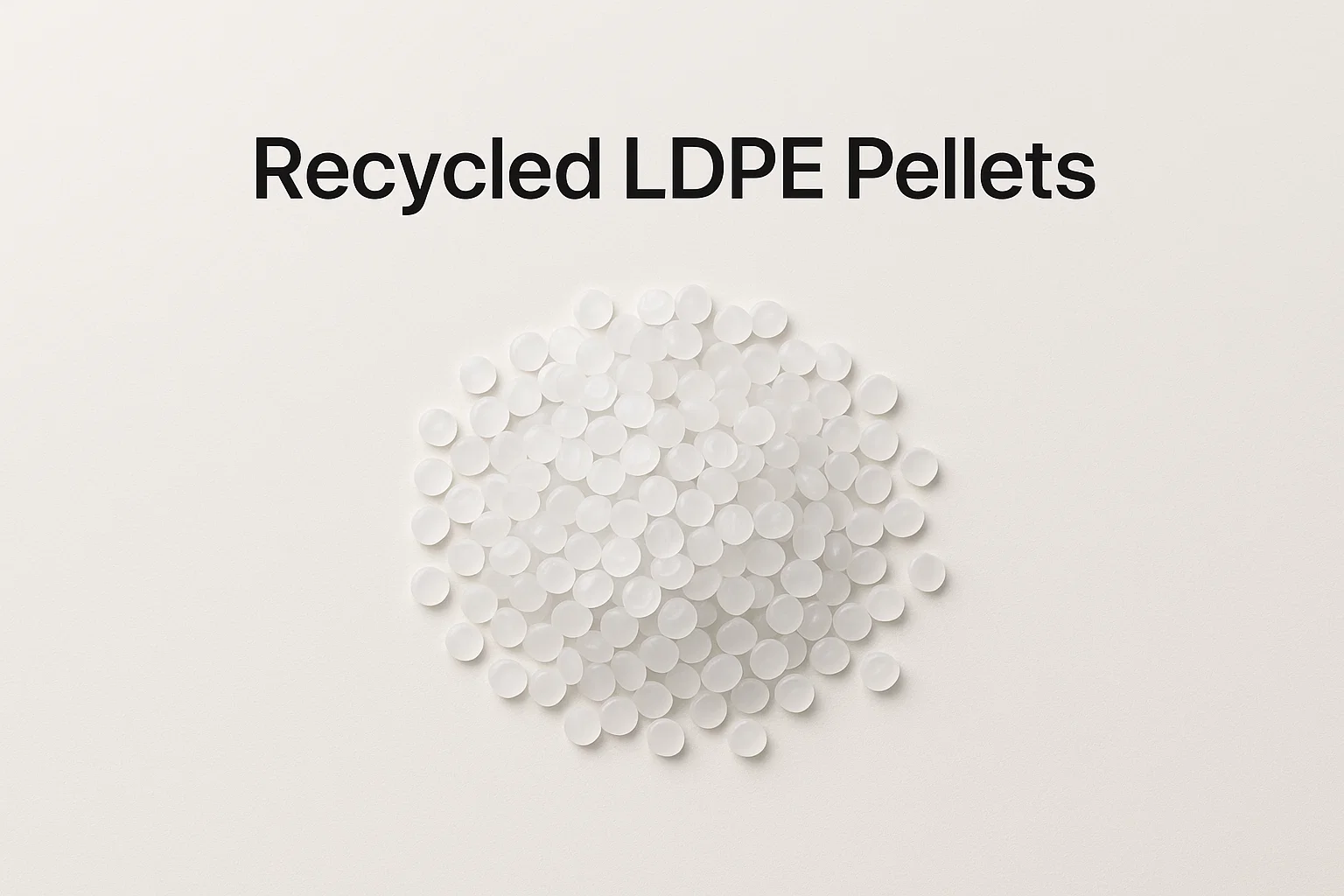 Pellets de LDPE reciclado