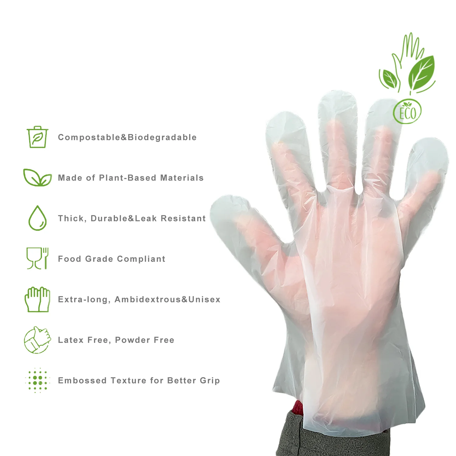 Compostable Disposable Gloves - Gallery 1