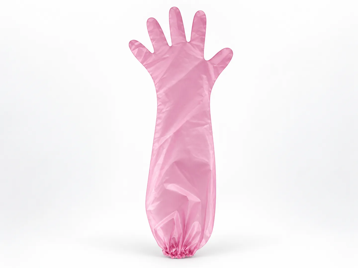 Disposable Long Arm Protection Gloves (Optional Elastic Cuffs) - Gallery 1