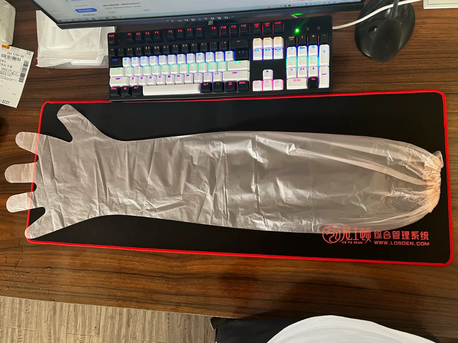 Disposable Long Arm Protection Gloves (Optional Elastic Cuffs) - Gallery 2