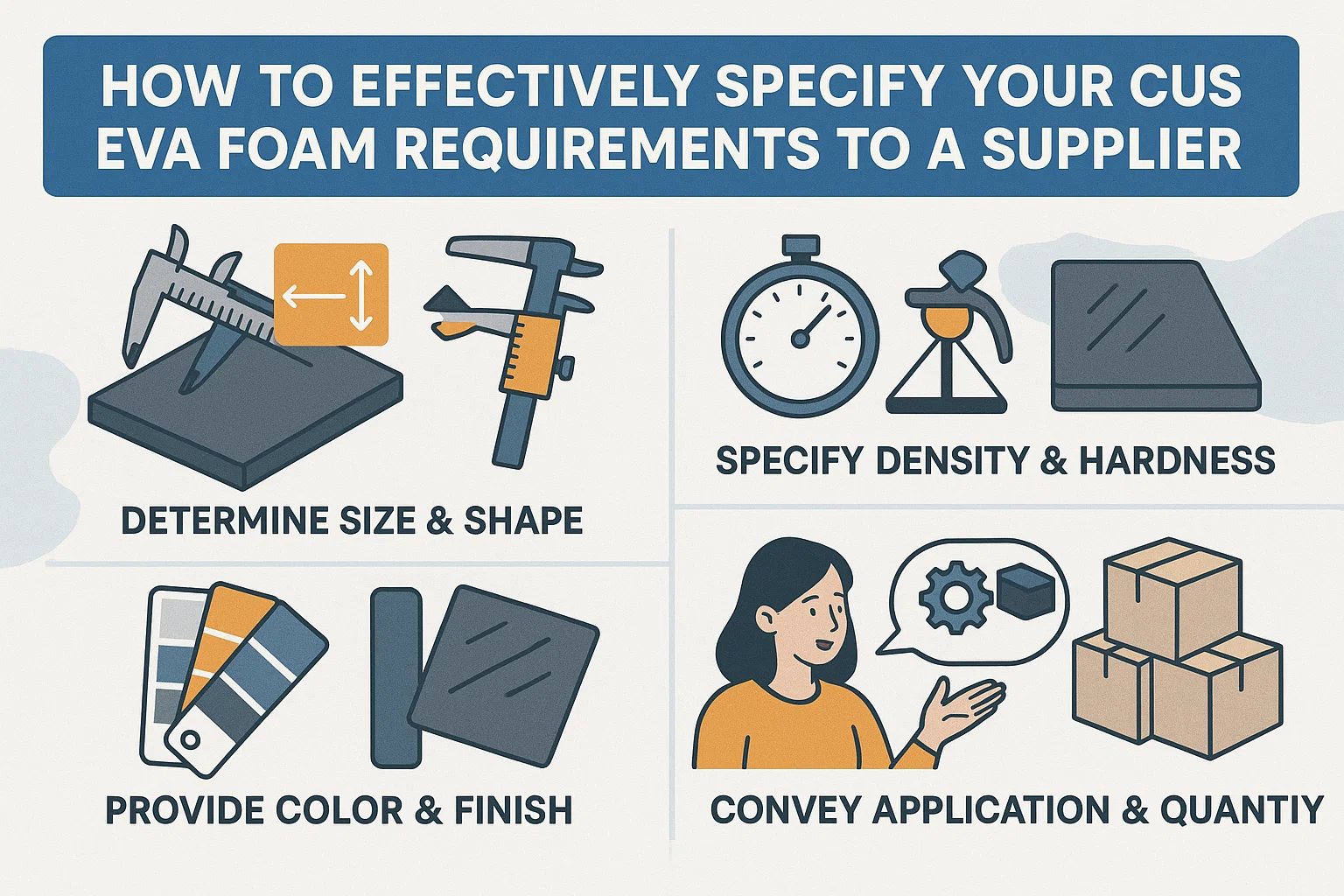 How to Effectively Specify Your Custom EVA Foam Requirements to a Supplier